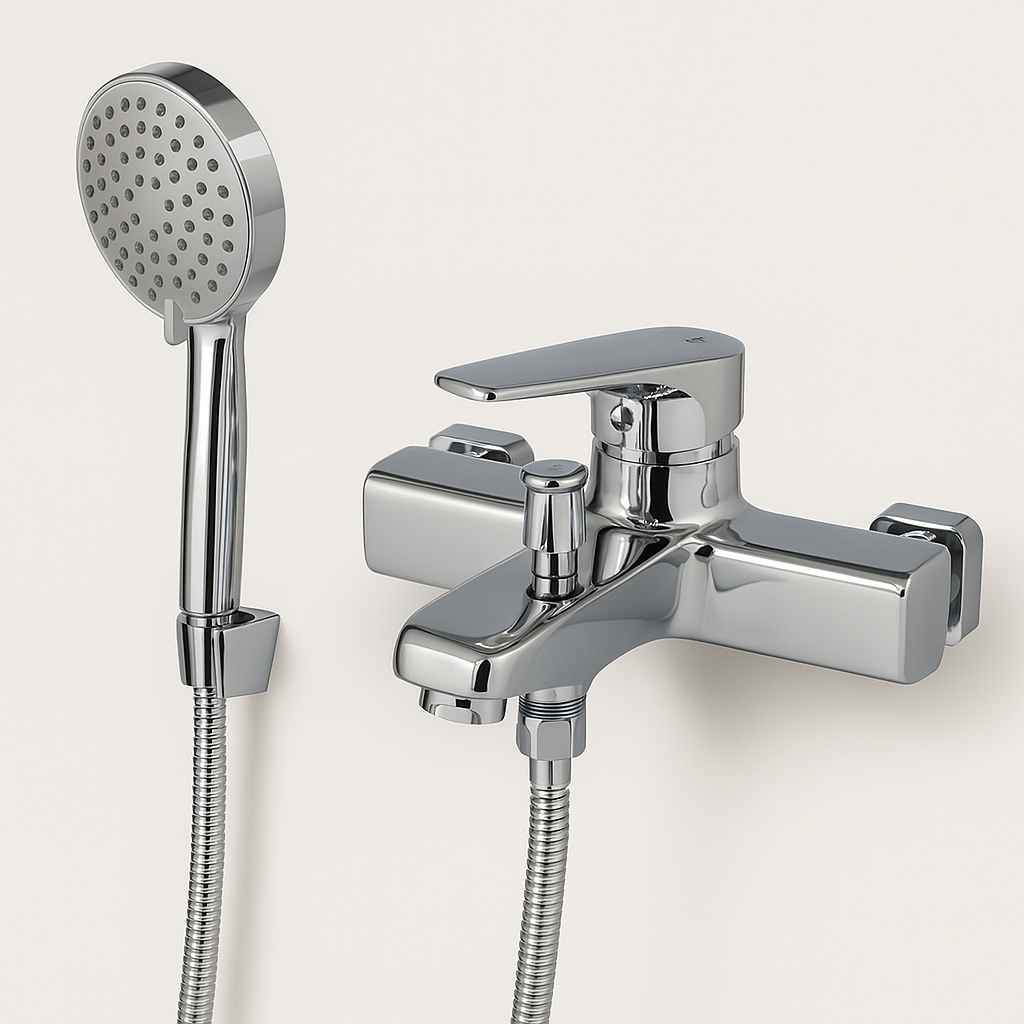 20250408_2213_Modern Chrome Faucet Set_remix_01jrb9p736e9dbdnts2tc4cee8