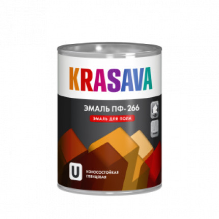 KRASAVA PAINT ENAMEL FOR FLOOR WALNUT 0.9KG PF-266