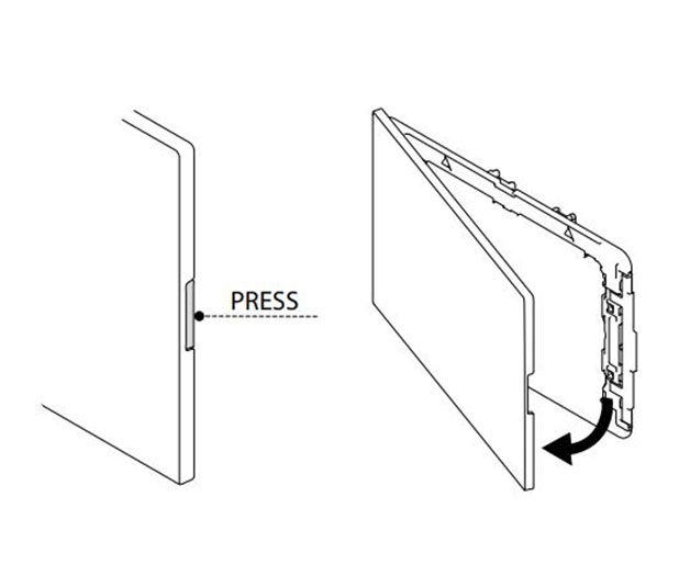 OLI 139186 PUSH BUTTON GLAM MATT CHROME, FOR 885052 MECHANICAL  (1)