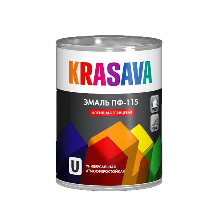 KRASAVA PAINT ENAMEL GREEN 0. 9KG PF-115