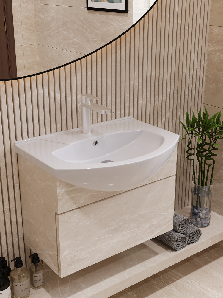 ROSA FURNITURE BASIN ELEGANCE 60CM WHITE (2)