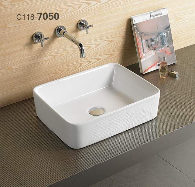 RICO 7050 COUNTER TOP BASIN 480X370X130 WHITE