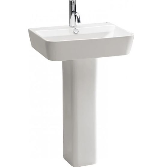 GALA 2701001 EMMA SQUARE BASIN WALLHUNG 60X45CM WHITE