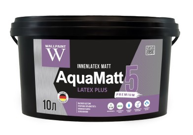 AQUAMATT PAINT WATER BASED INNENLATEX MATT 10L